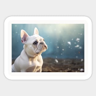 French Bulldog Dog Pet Animal Tranquil Sticker